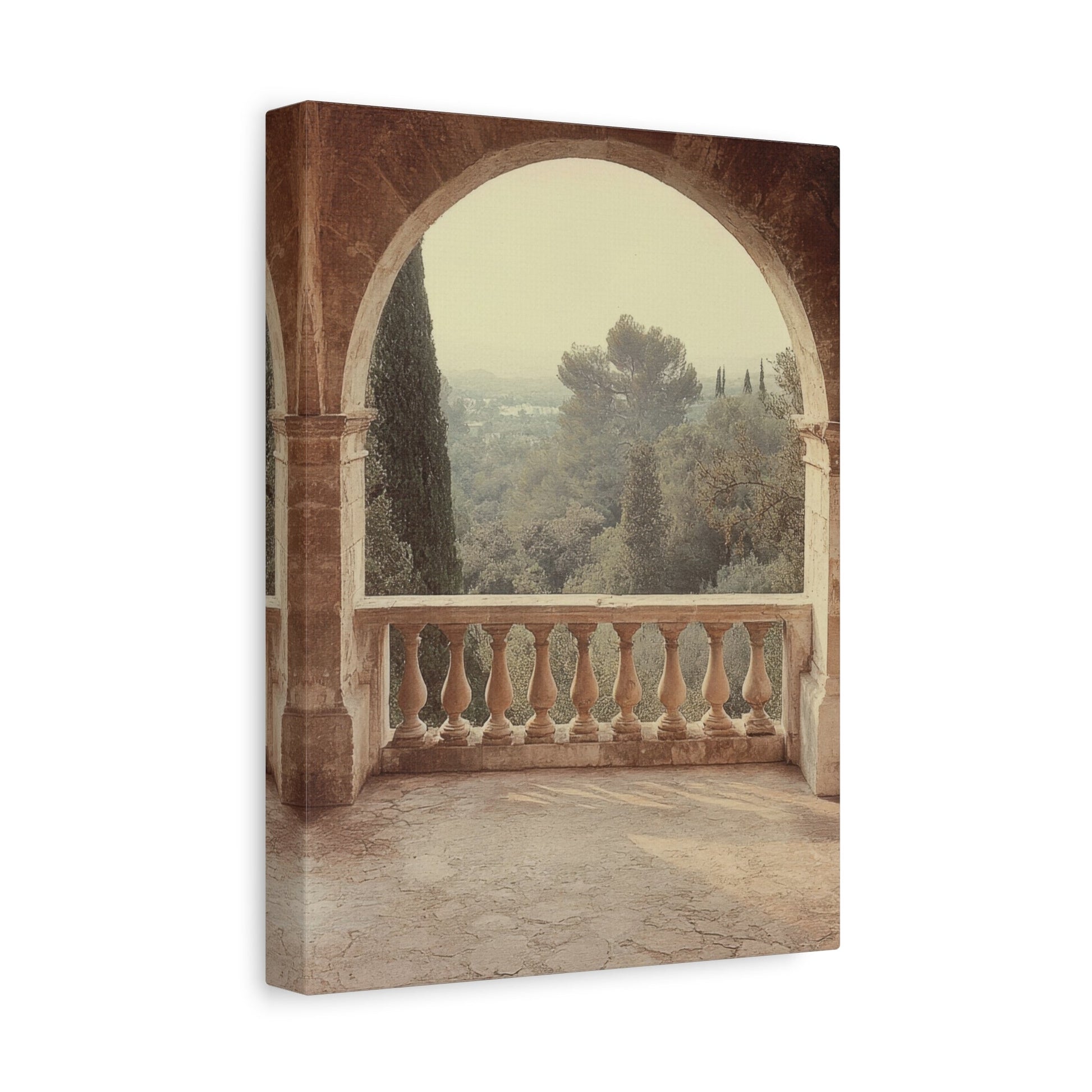 Historic Archway with Lush Forest View - Landscape Wall Art - Aestheticanvas