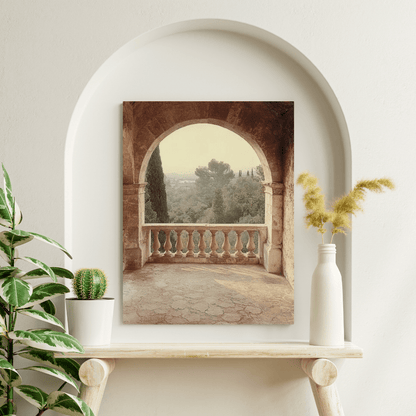 Historic Archway with Lush Forest View - Landscape Wall Art - Aestheticanvas