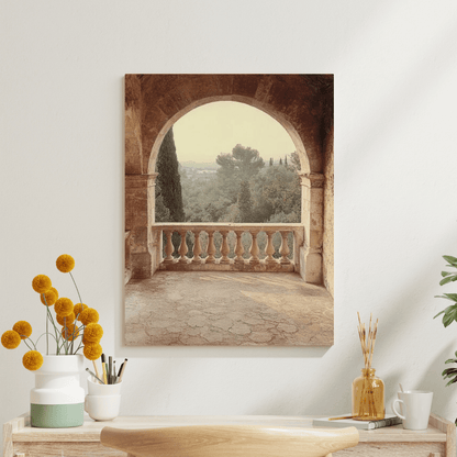 Historic Archway with Lush Forest View - Landscape Wall Art - Aestheticanvas