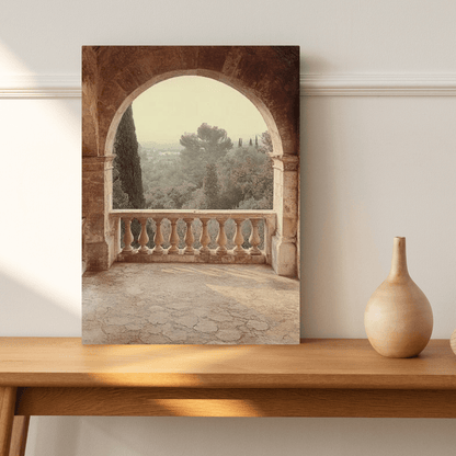 Historic Archway with Lush Forest View - Landscape Wall Art - Aestheticanvas