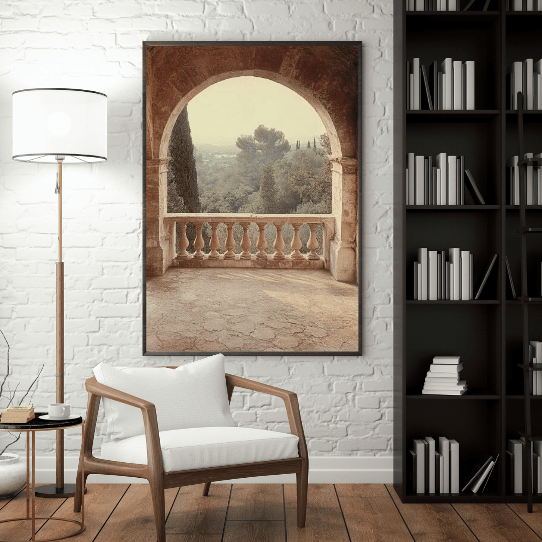 Historic Archway with Lush Forest View - Landscape Wall Art - Aestheticanvas