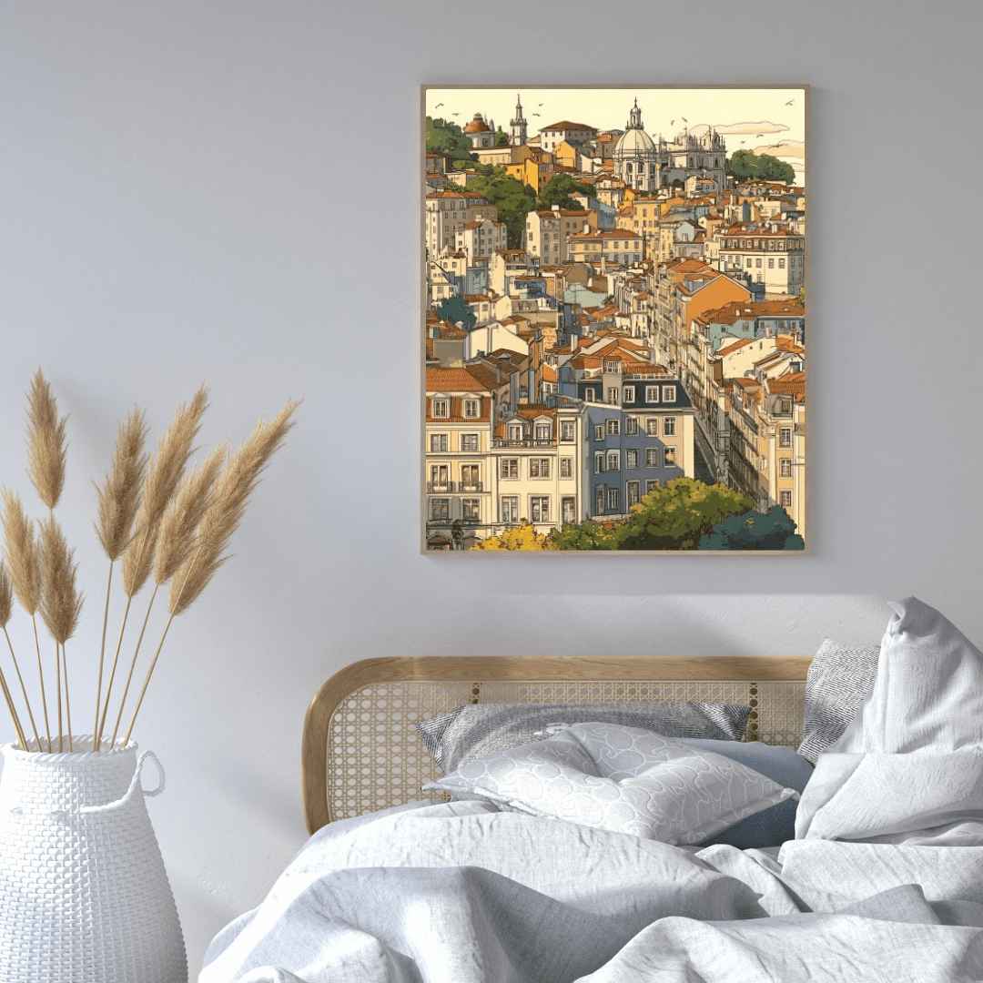 Historic European Cityscape - Urban Wall Art - Aestheticanvas