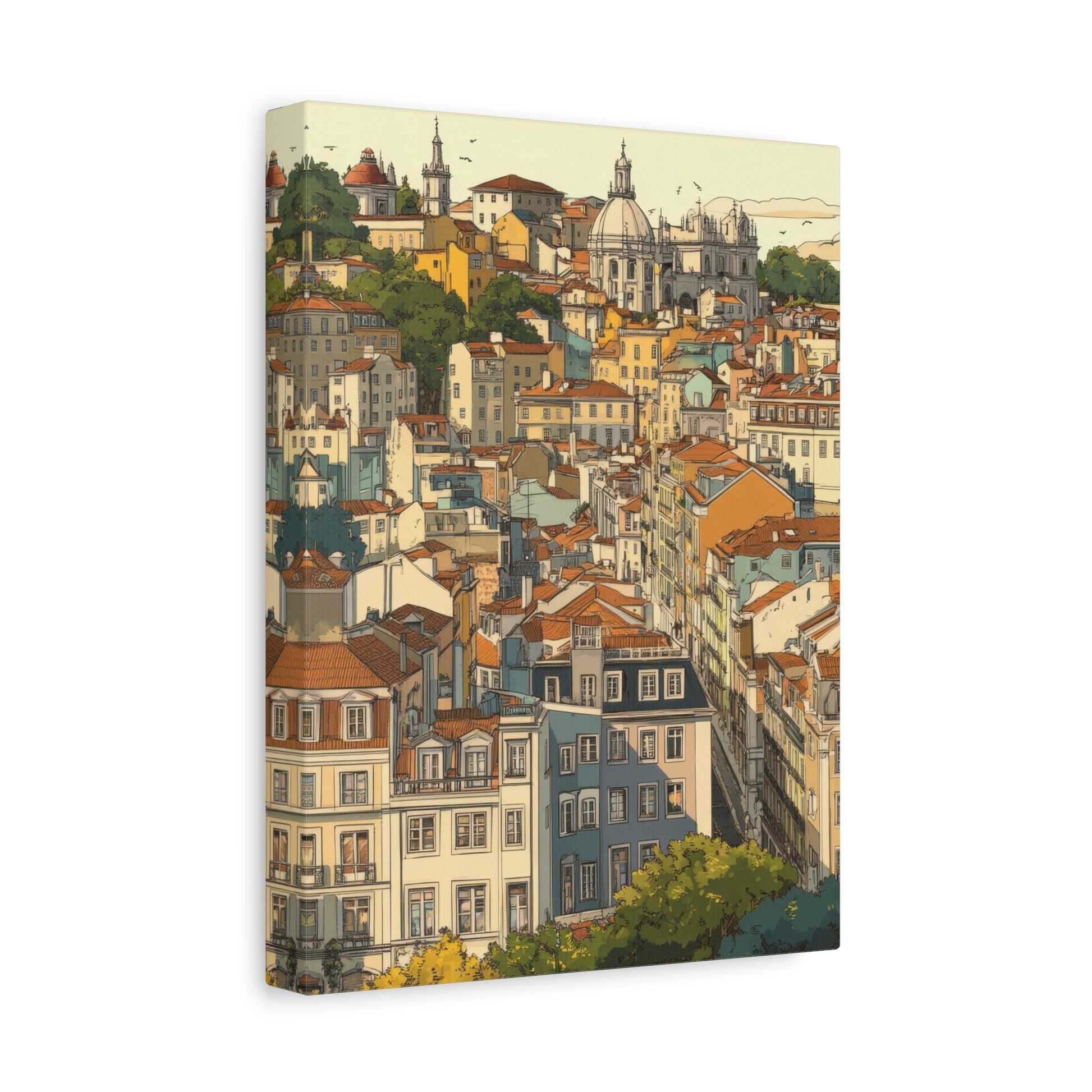 Historic European Cityscape - Urban Wall Art - Aestheticanvas