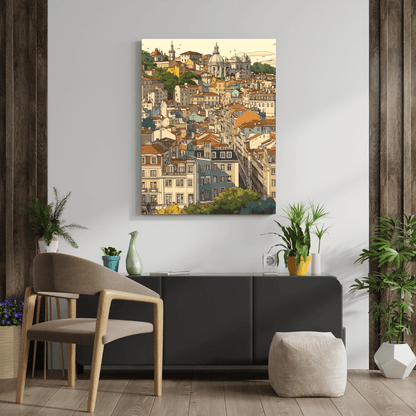 Historic European Cityscape - Urban Wall Art - Aestheticanvas