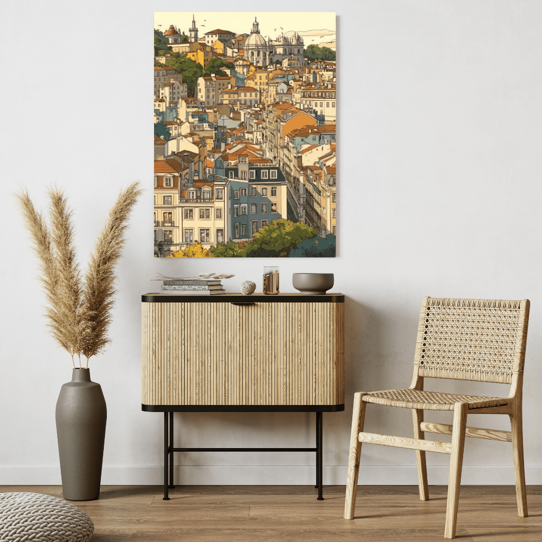 Historic European Cityscape - Urban Wall Art - Aestheticanvas