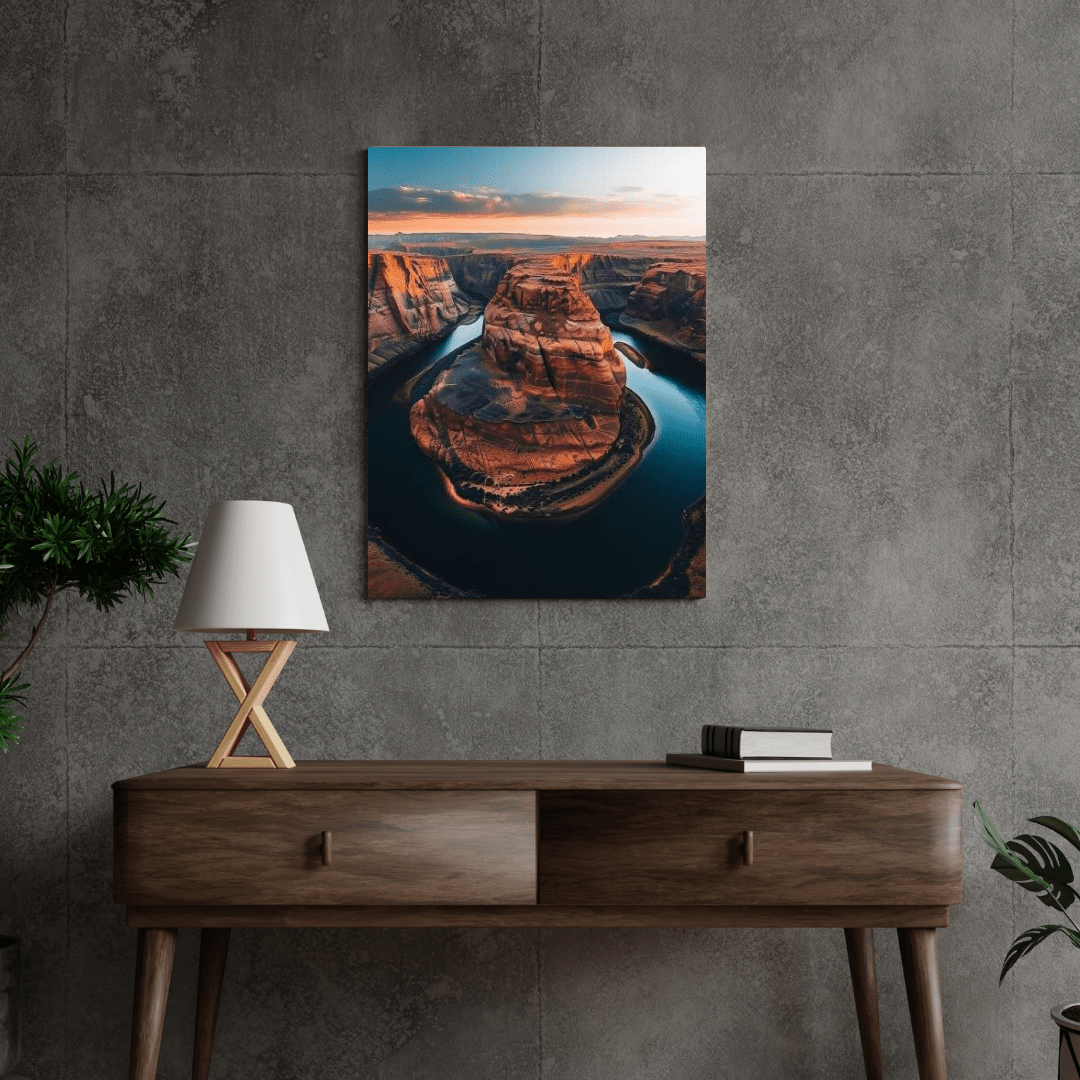 Horseshoe Bend Splendor - Landscape Wall Art - Aestheticanvas