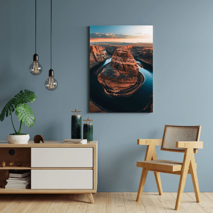 Horseshoe Bend Splendor - Landscape Wall Art - Aestheticanvas