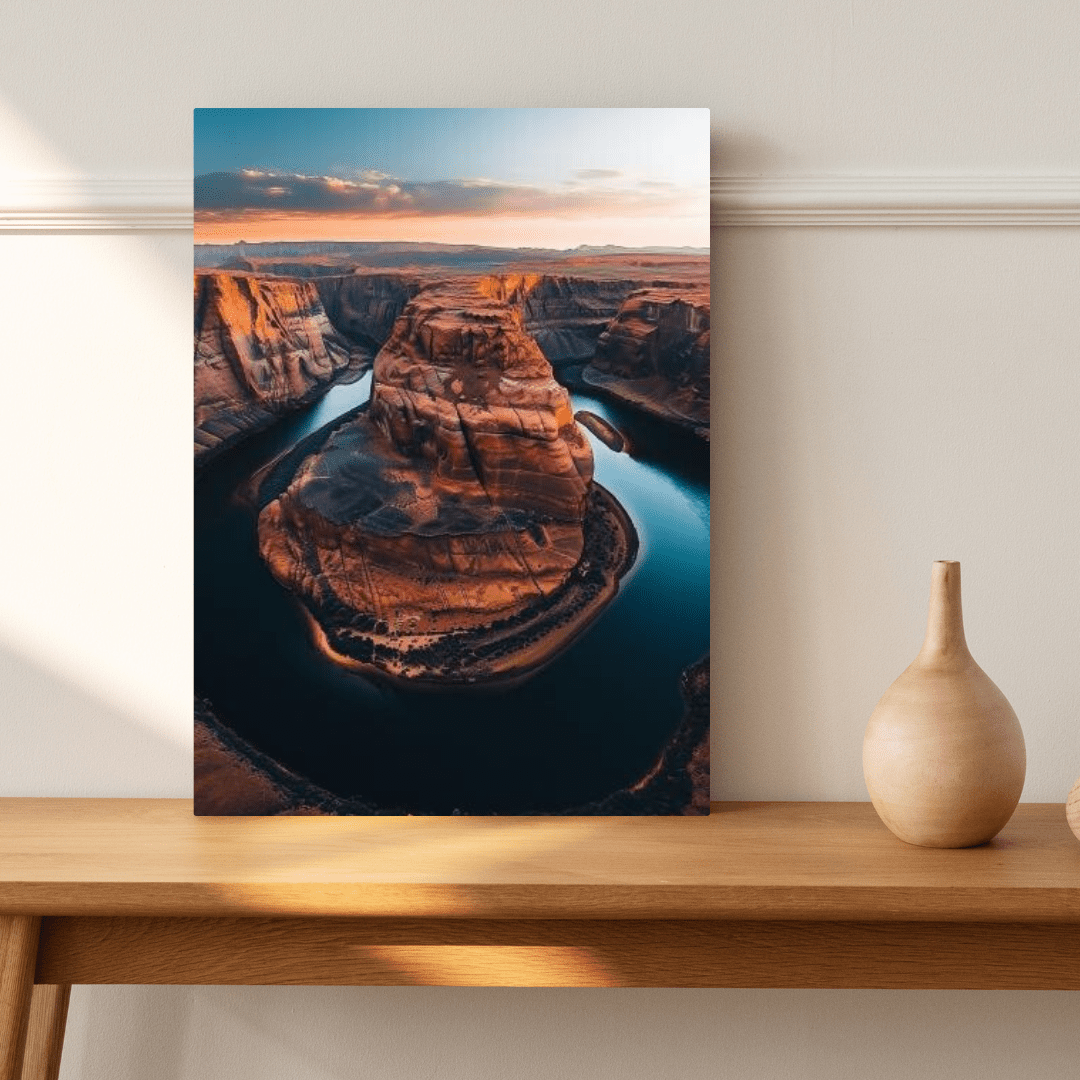 Horseshoe Bend Splendor - Landscape Wall Art - Aestheticanvas