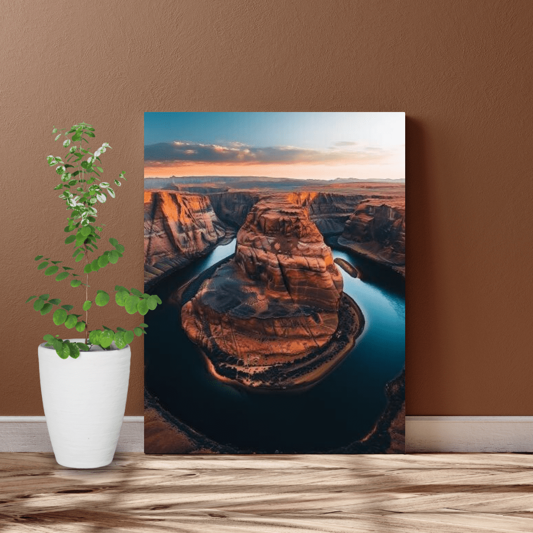 Horseshoe Bend Splendor - Landscape Wall Art - Aestheticanvas