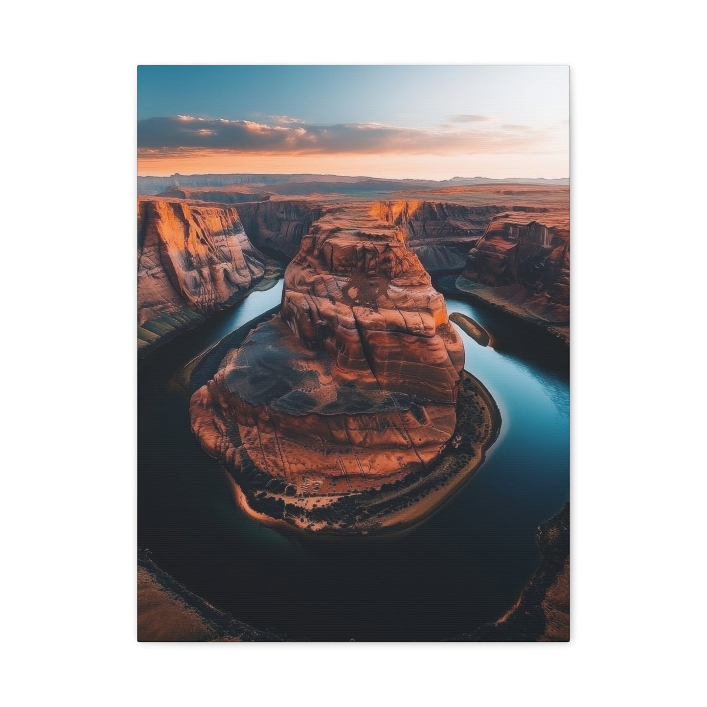 Horseshoe Bend Splendor - Landscape Wall Art - Aestheticanvas