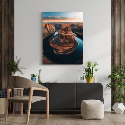 Horseshoe Bend Splendor - Landscape Wall Art - Aestheticanvas