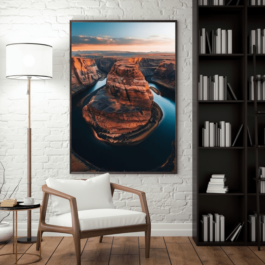 Horseshoe Bend Splendor - Landscape Wall Art - Aestheticanvas