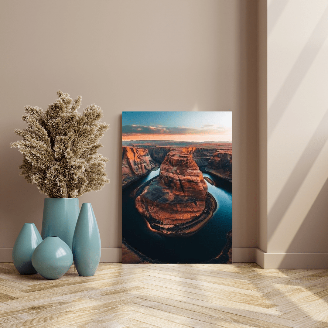 Horseshoe Bend Splendor - Landscape Wall Art - Aestheticanvas