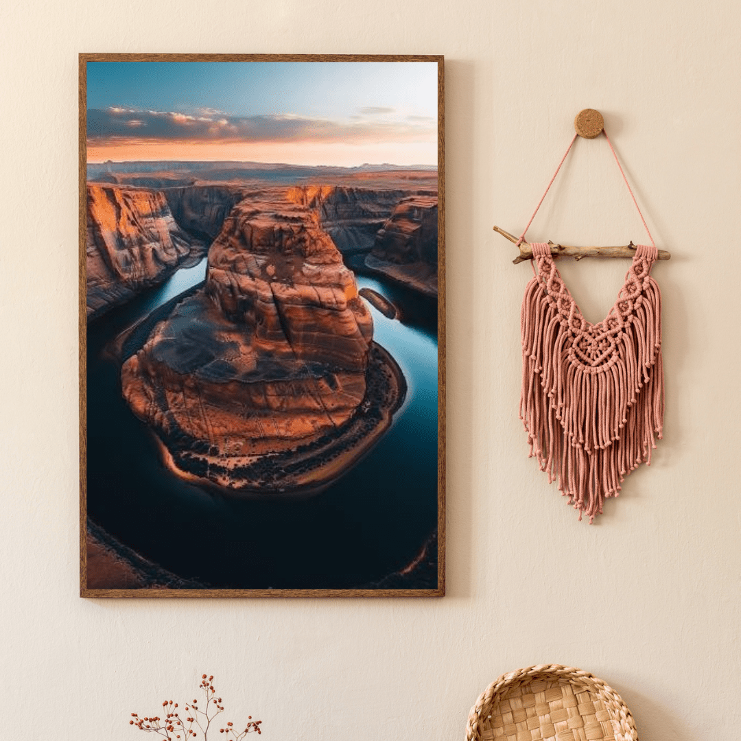 Horseshoe Bend Splendor - Landscape Wall Art - Aestheticanvas