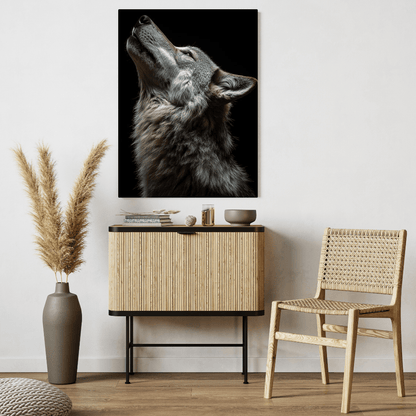 Howling Silence - Wildlife Wall Art - Aestheticanvas