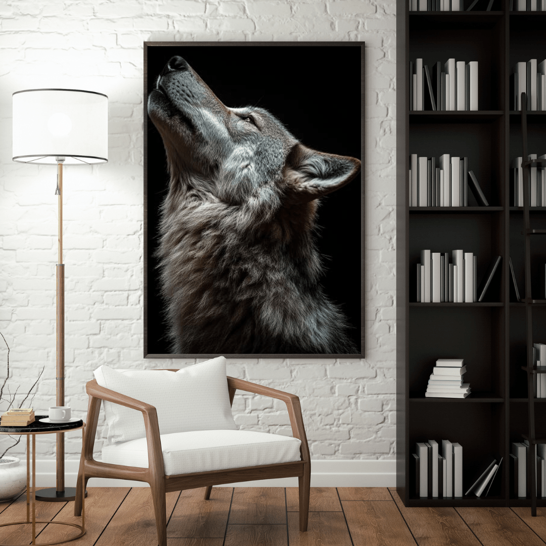 Howling Silence - Wildlife Wall Art - Aestheticanvas