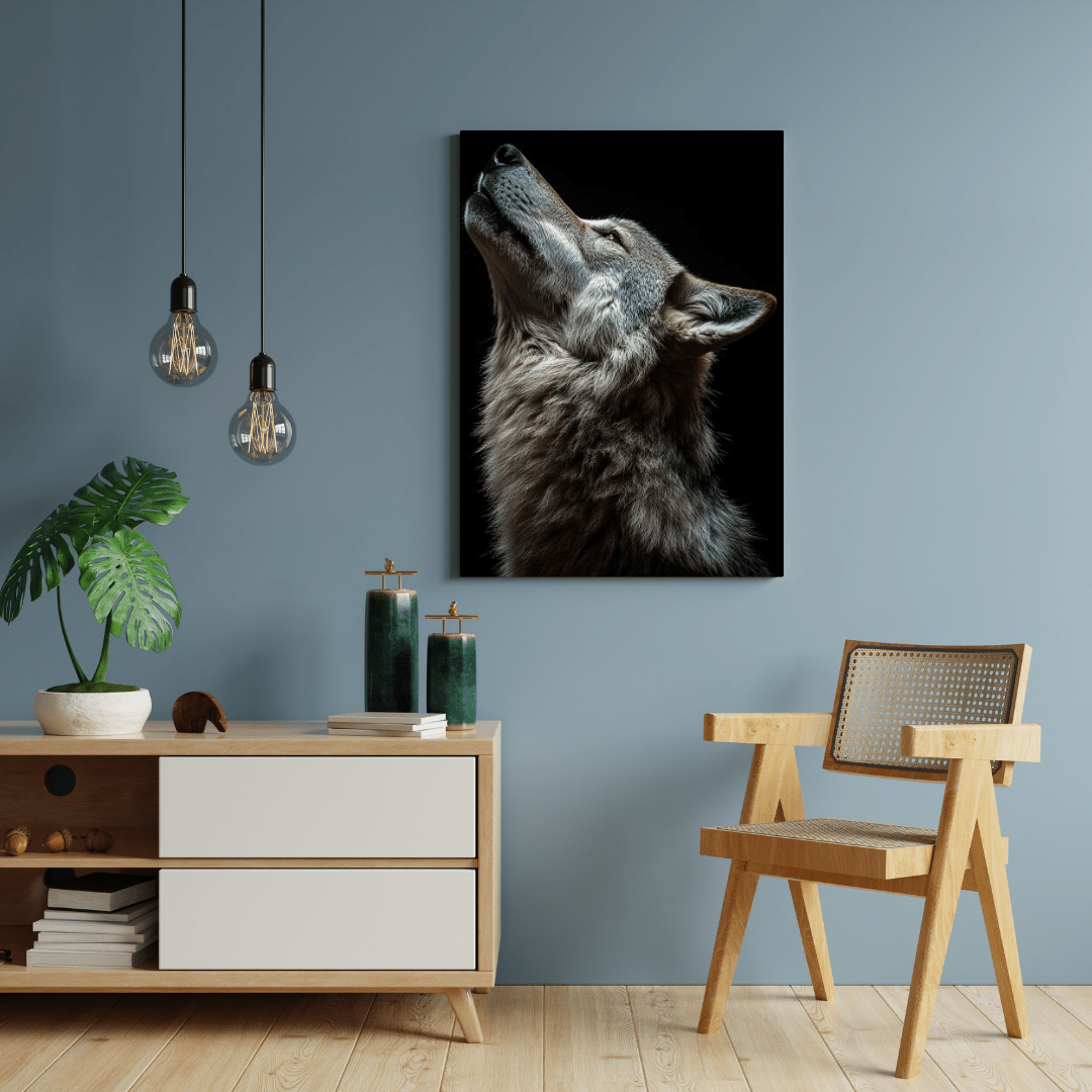 Howling Silence - Wildlife Wall Art - Aestheticanvas