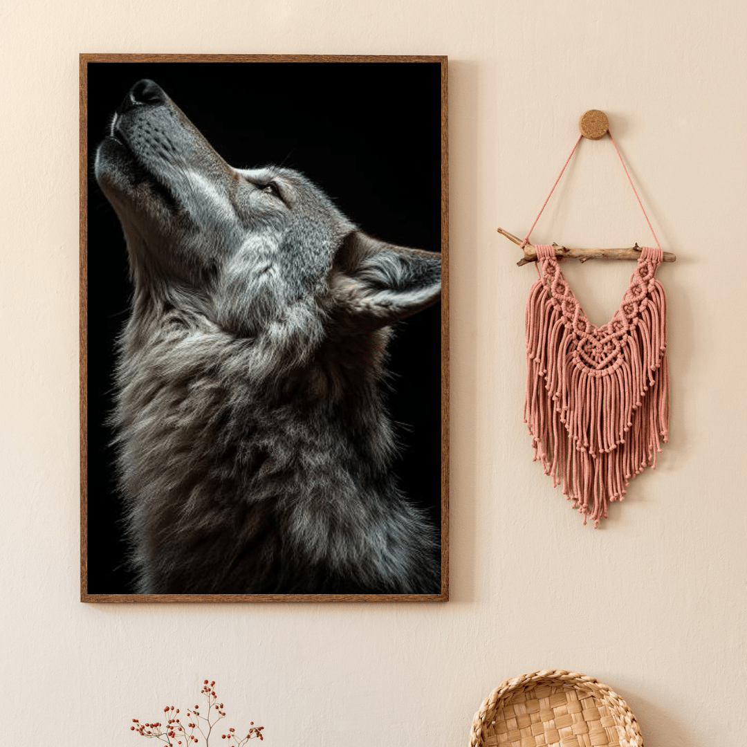 Howling Silence - Wildlife Wall Art - Aestheticanvas