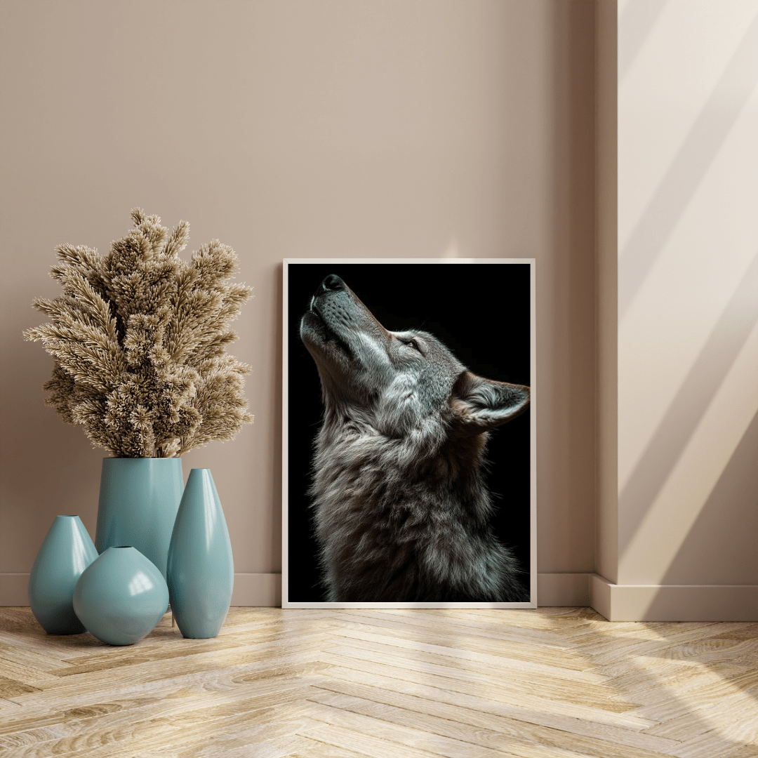 Howling Silence - Wildlife Wall Art - Aestheticanvas