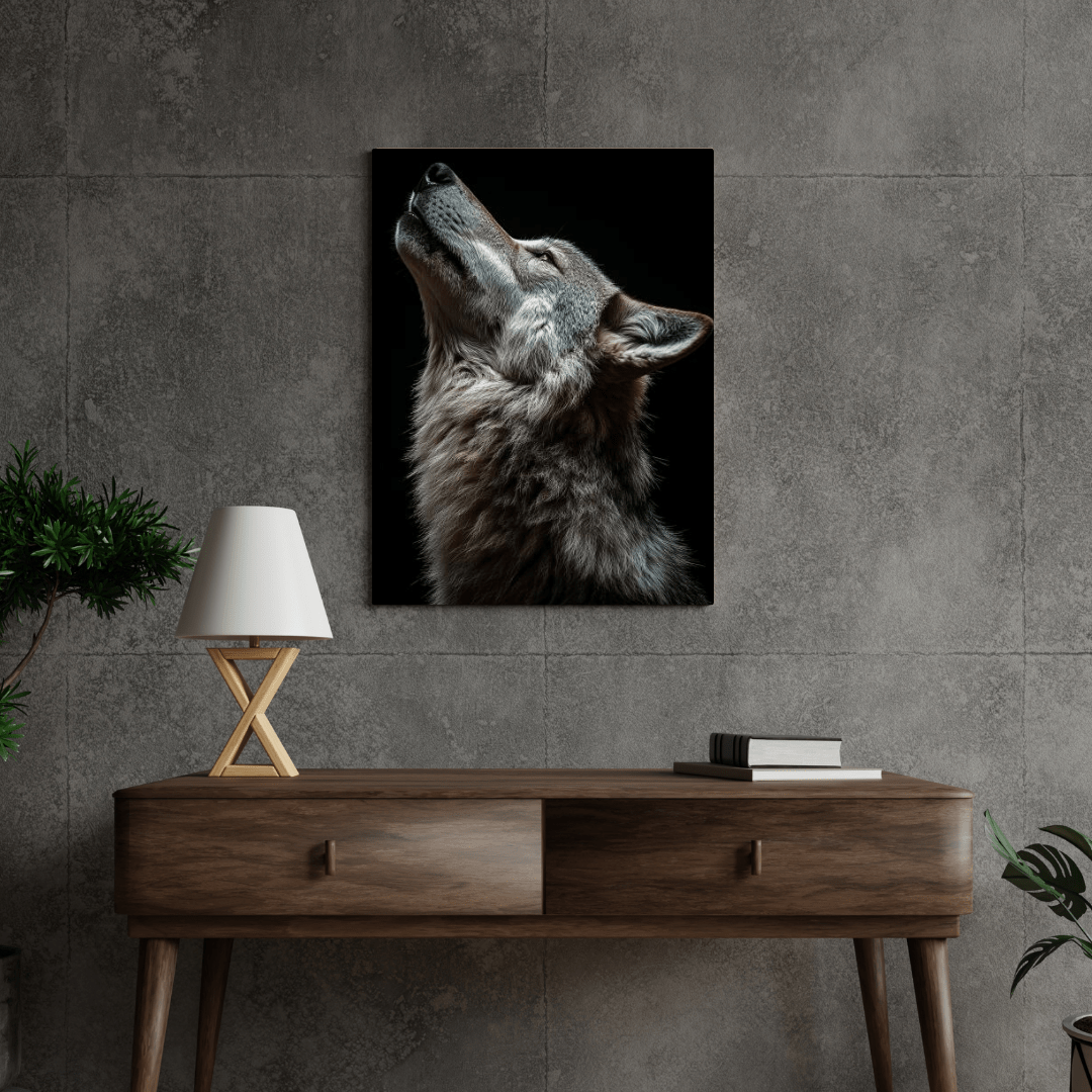 Howling Silence - Wildlife Wall Art - Aestheticanvas