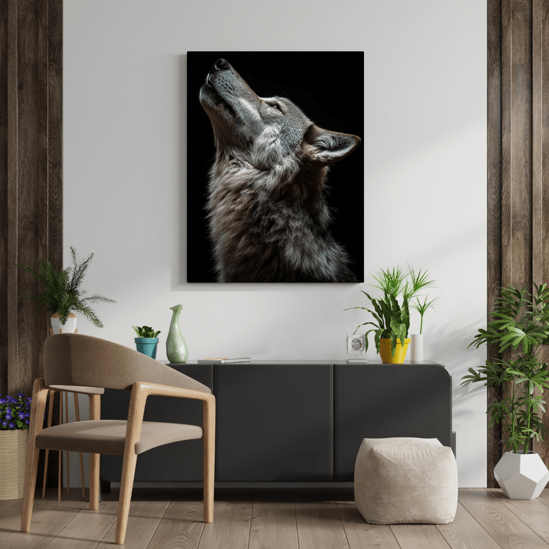 Howling Silence - Wildlife Wall Art - Aestheticanvas