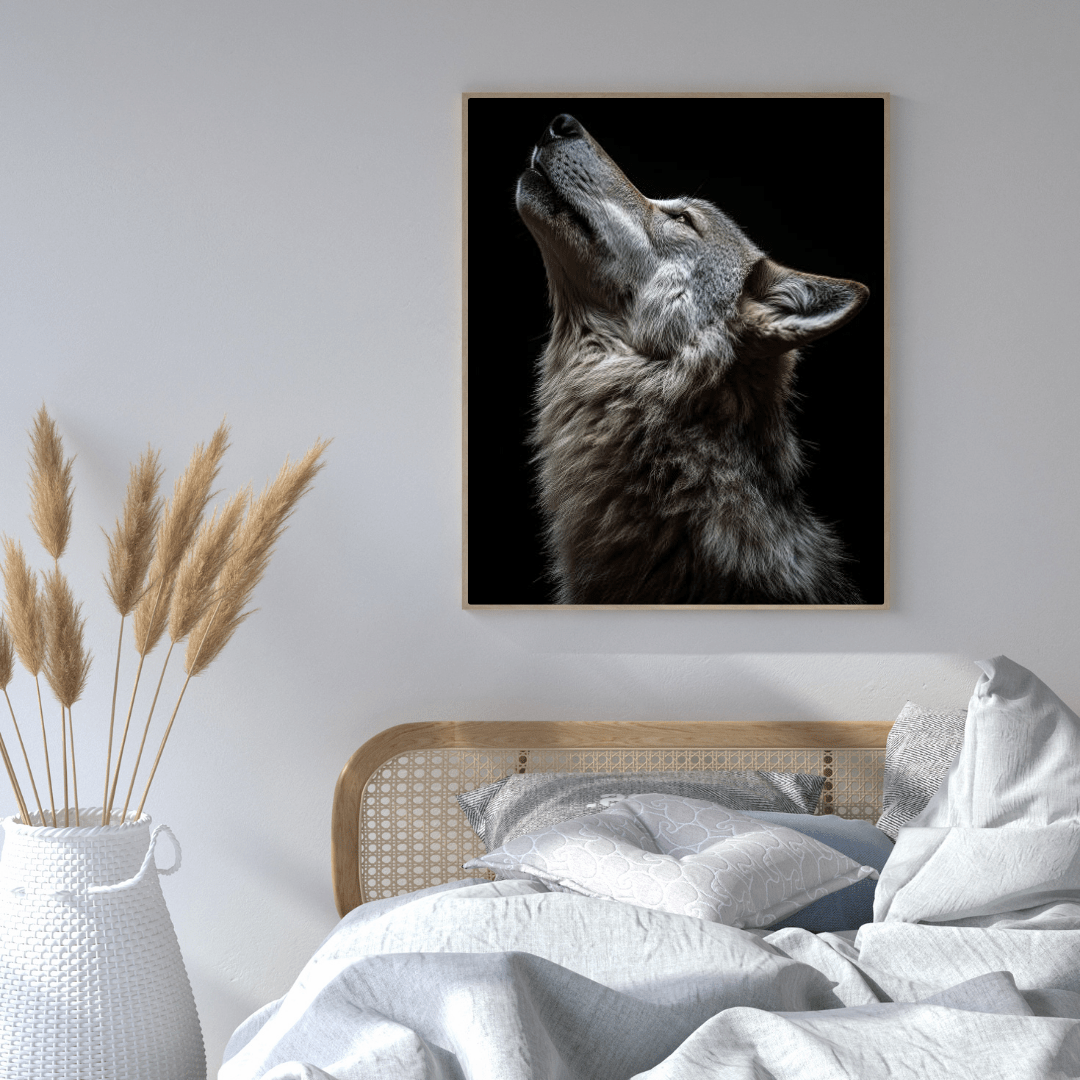 Howling Silence - Wildlife Wall Art - Aestheticanvas