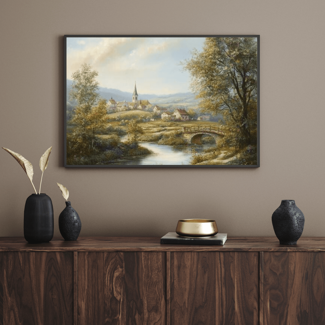 Idyllic European Countryside Path - Nature Wall Art - Aestheticanvas