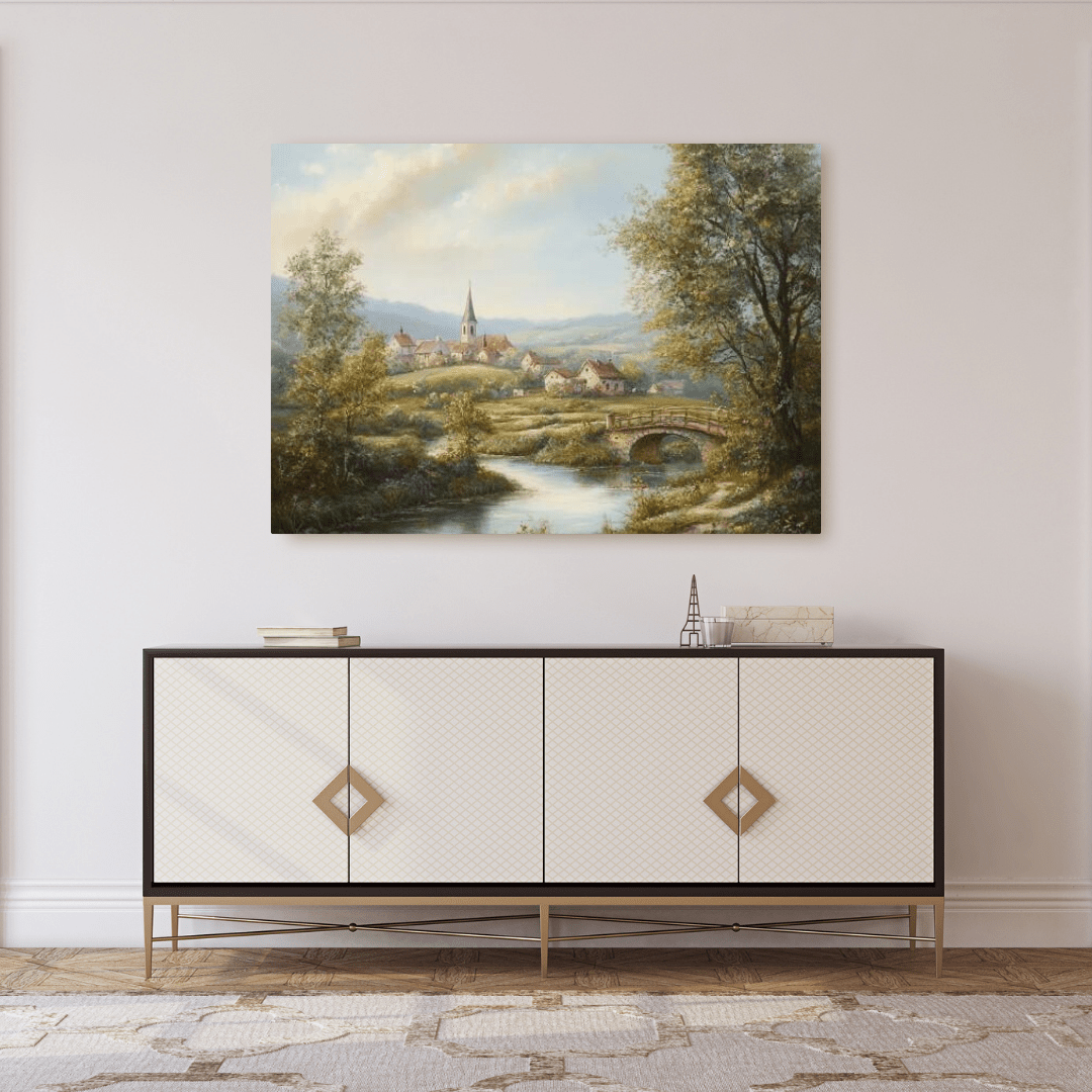 Idyllic European Countryside Path - Nature Wall Art - Aestheticanvas