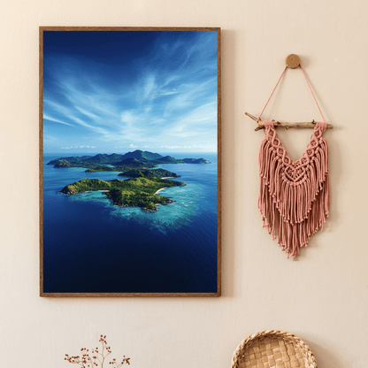 Isolated Tropical Island - Landscape Wall Art - Aestheticanvas