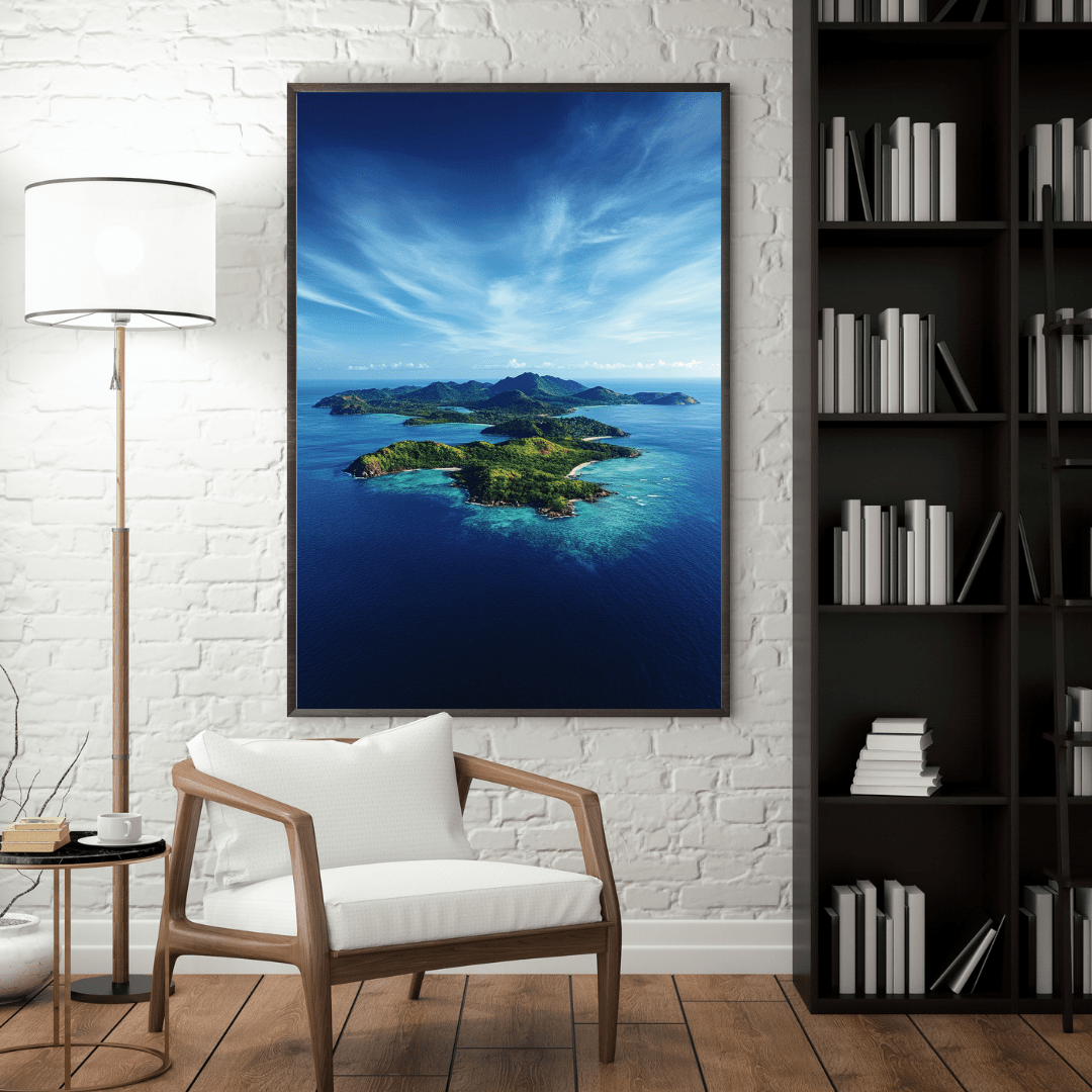 Isolated Tropical Island - Landscape Wall Art - Aestheticanvas