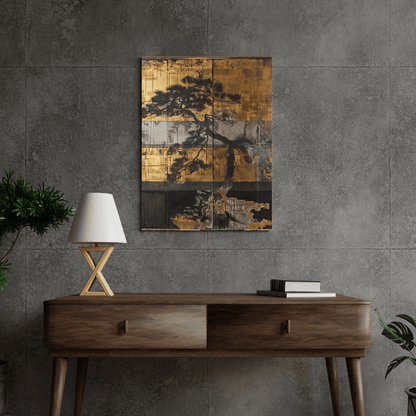 Japanese Pine Tree Serenity - Asia Wall Art - Aestheticanvas