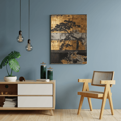 Japanese Pine Tree Serenity - Asia Wall Art - Aestheticanvas