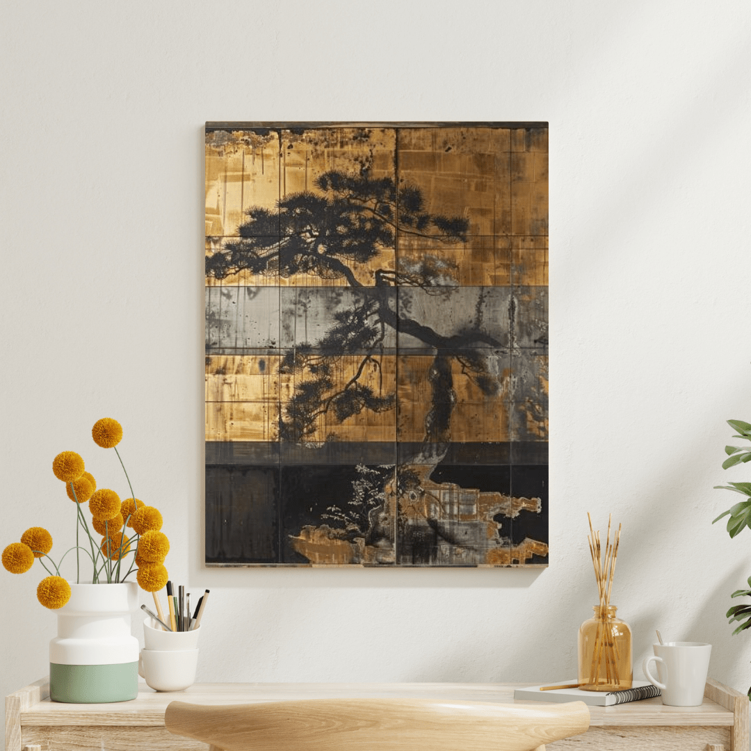 Japanese Pine Tree Serenity - Asia Wall Art - Aestheticanvas