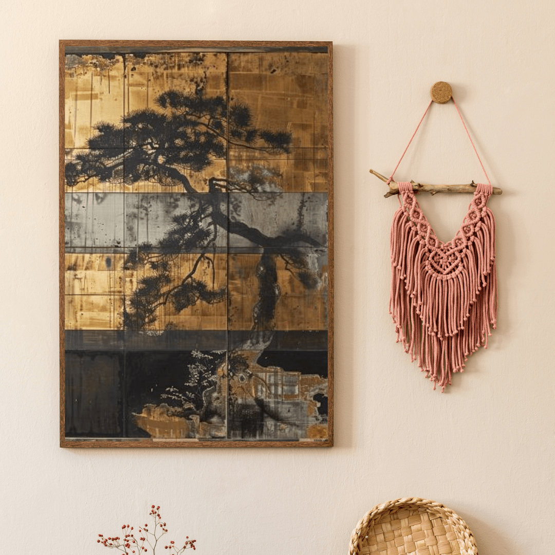 Japanese Pine Tree Serenity - Asia Wall Art - Aestheticanvas