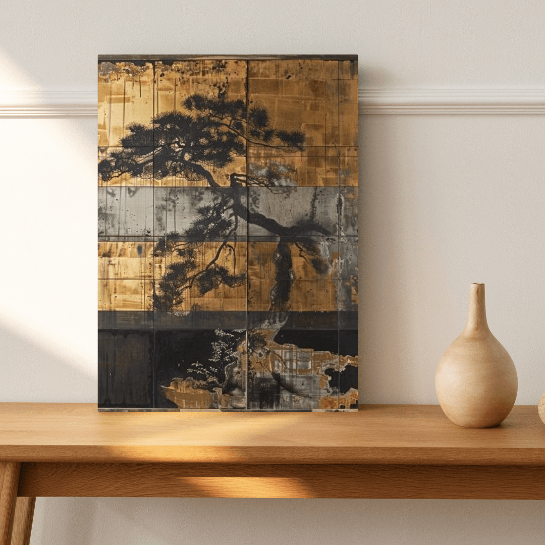 Japanese Pine Tree Serenity - Asia Wall Art - Aestheticanvas