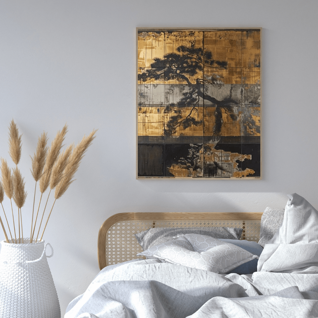 Japanese Pine Tree Serenity - Asia Wall Art - Aestheticanvas