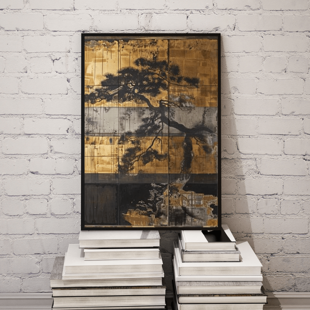 Japanese Pine Tree Serenity - Asia Wall Art - Aestheticanvas