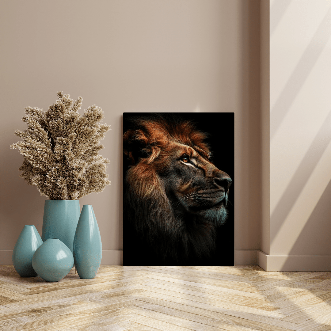 King's Gaze - Wildlife Wall Art - Aestheticanvas