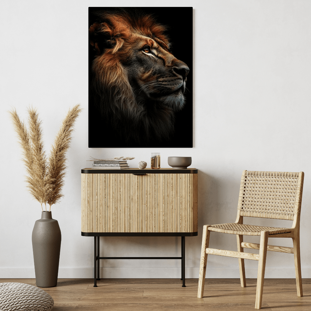 King's Gaze - Wildlife Wall Art - Aestheticanvas