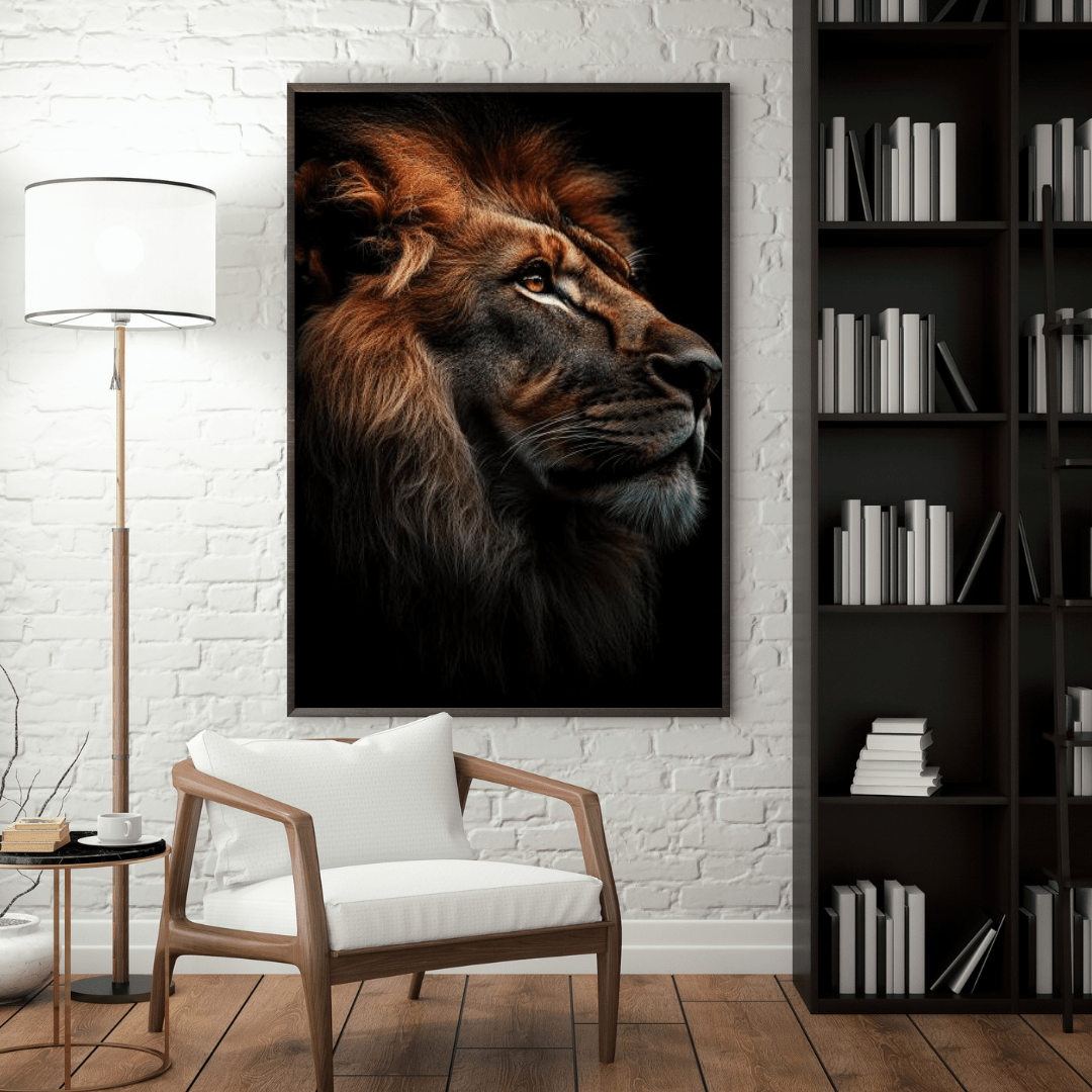 King's Gaze - Wildlife Wall Art - Aestheticanvas