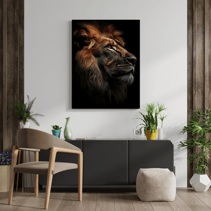 King's Gaze - Wildlife Wall Art - Aestheticanvas