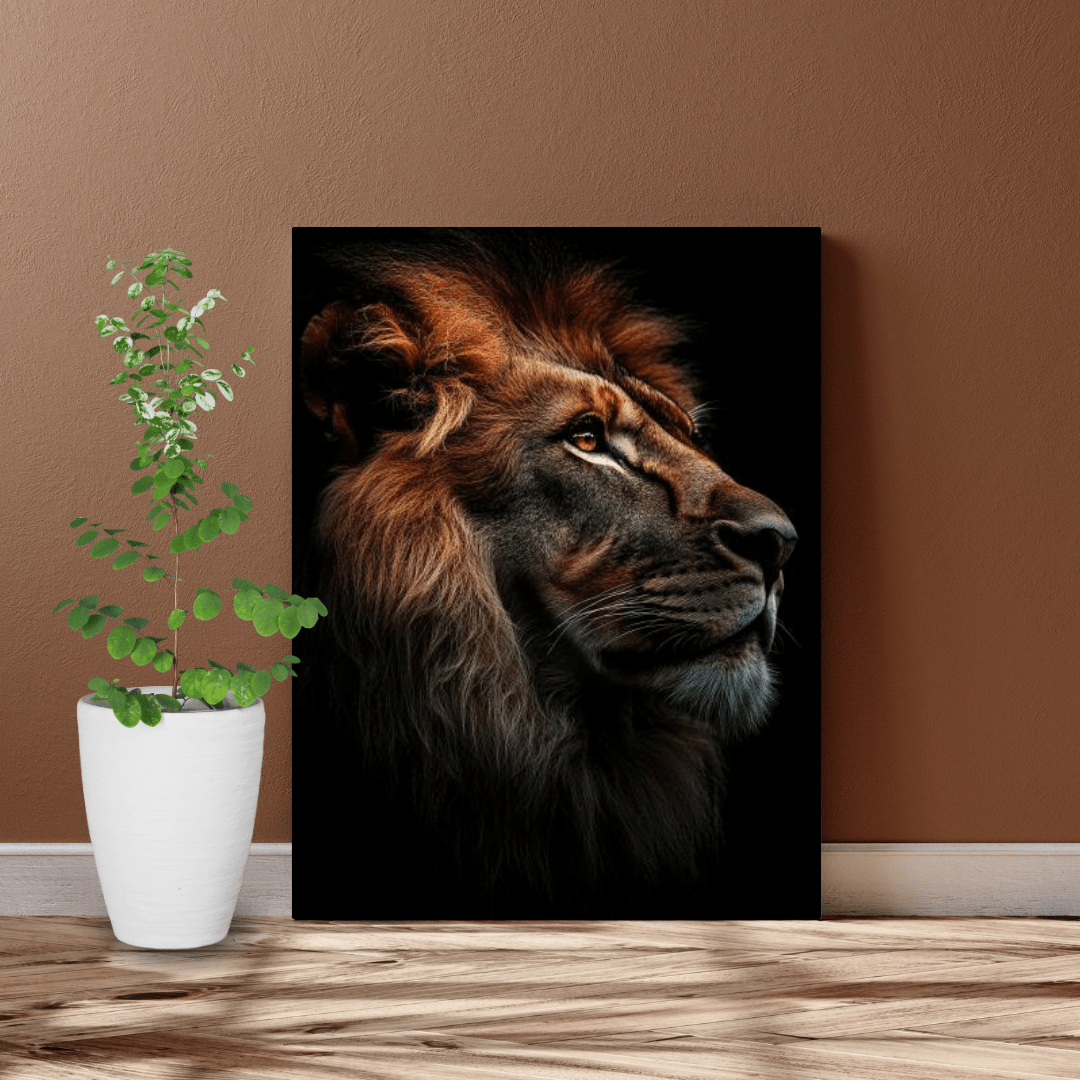 King's Gaze - Wildlife Wall Art - Aestheticanvas