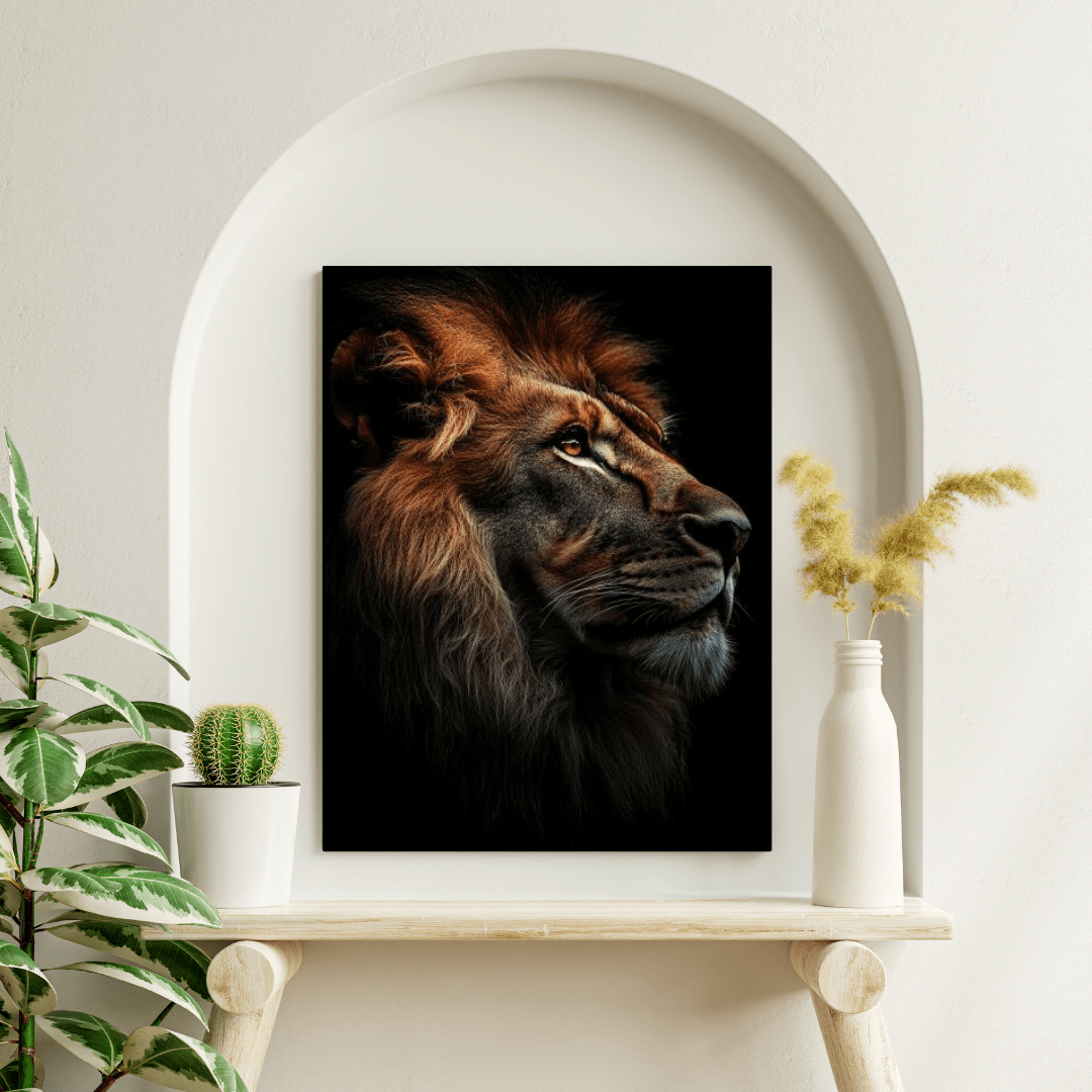 King's Gaze - Wildlife Wall Art - Aestheticanvas