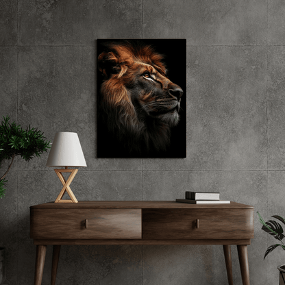 King's Gaze - Wildlife Wall Art - Aestheticanvas