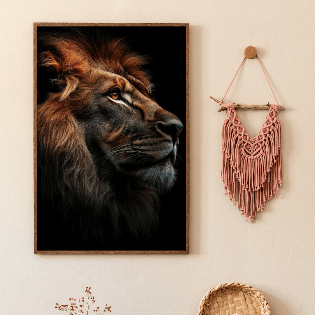 King's Gaze - Wildlife Wall Art - Aestheticanvas