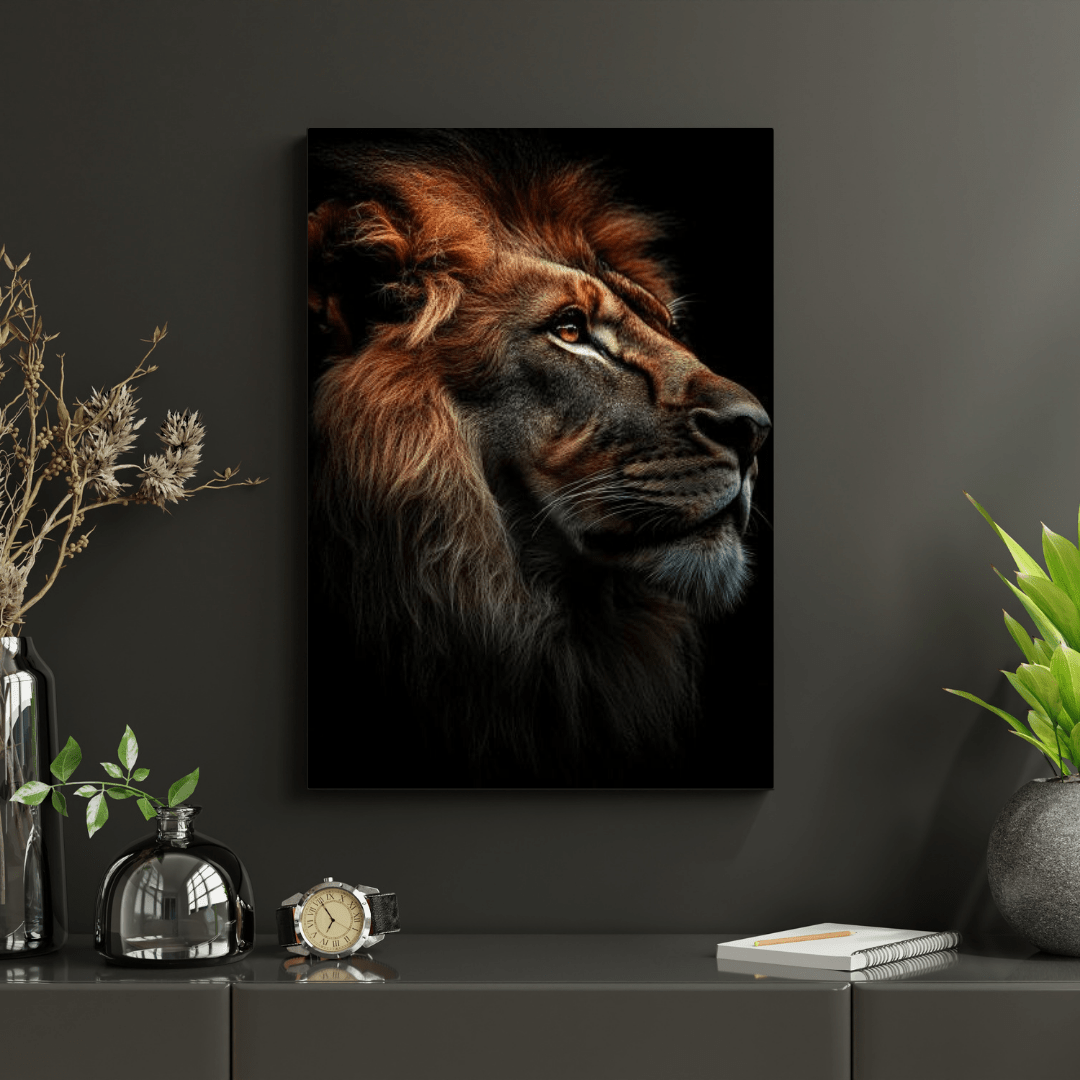 King's Gaze - Wildlife Wall Art - Aestheticanvas