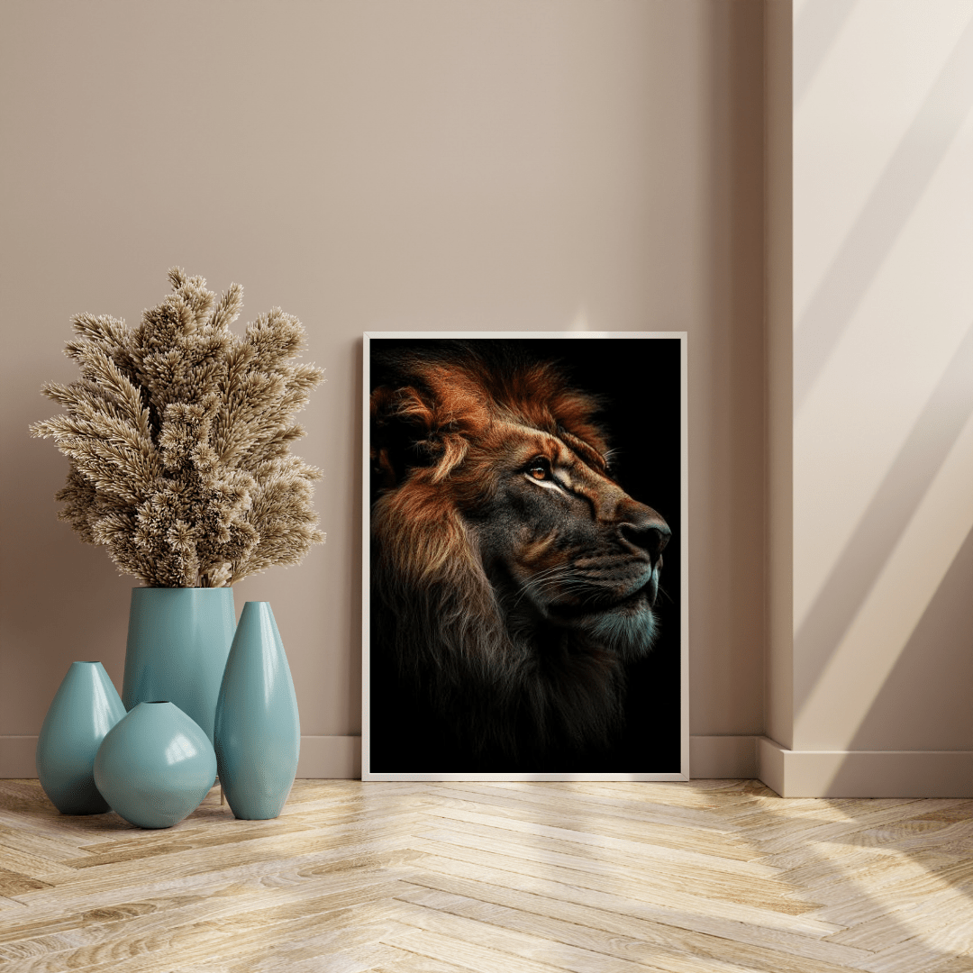 King's Gaze - Wildlife Wall Art - Aestheticanvas