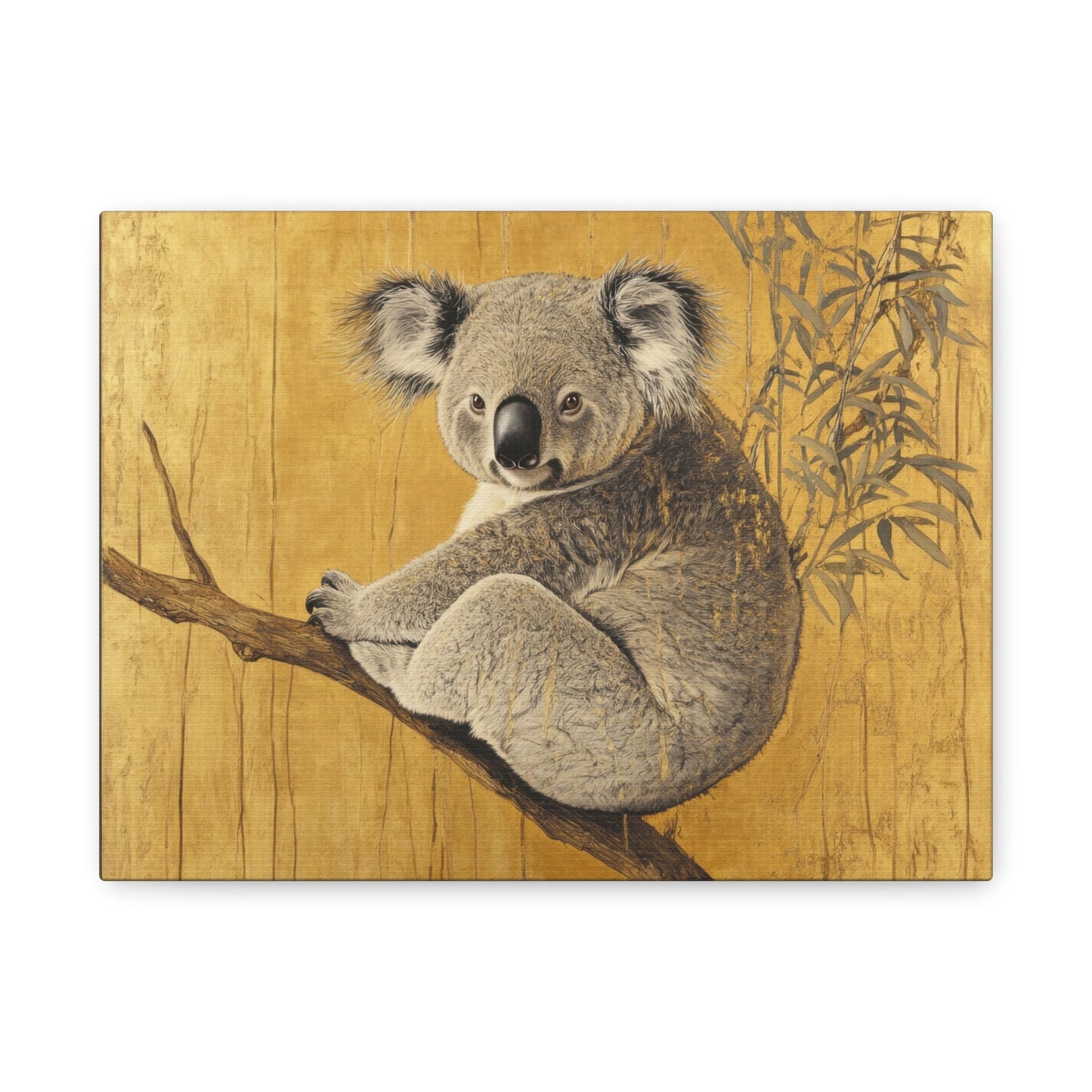 Koala on a Branch - Animal Wall Art - Aestheticanvas