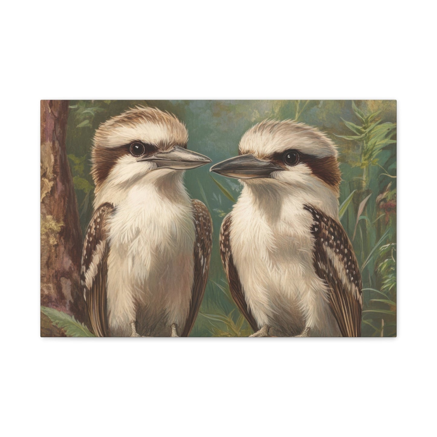 Kookaburra Companions - Bird Wall Art - Aestheticanvas