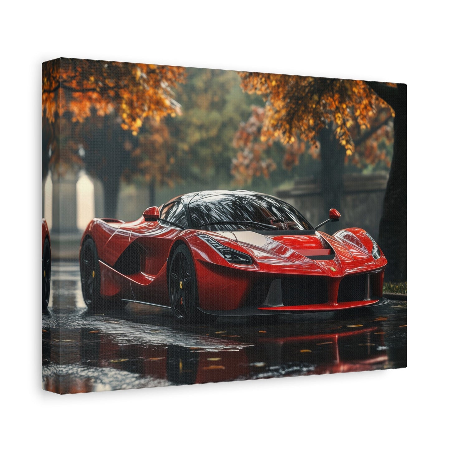 LaFerrari Autumn Reflections - Car Wall Art - Aestheticanvas